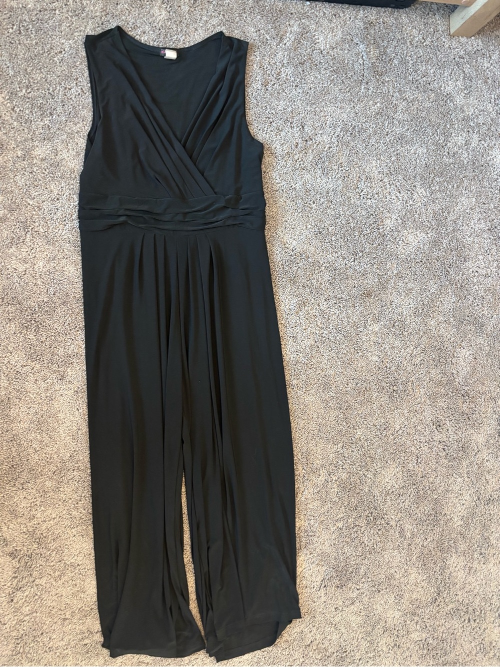 Cocomo Black Sleeveless V-Neck Wide-Leg Jumpsuit